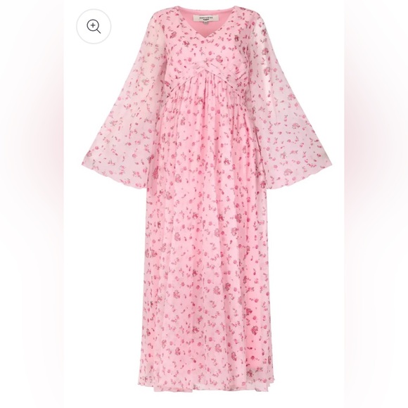 JessaKae Pink Floral Long Sleeve Dress - Picture 3 of 4